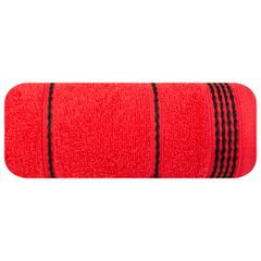 Ręcznik MIRA ze stębnowaną bordiurą Eurofirany - 30 x 50 cm - czerwony 2