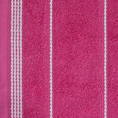 Ręcznik MIRA amarantowy ze stebnowaną bordiurą Eurofirany - 50 x 90 cm - amarantowy 9