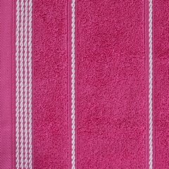 Ręcznik MIRA amarantowy ze stebnowaną bordiurą Eurofirany - 50 x 90 cm - amarantowy 10