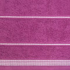 Ręcznik kąpielowy MIRA ze stębnowaną bordiurą Eurofirany - 50 x 90 cm - fioletowy 9