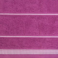 Ręcznik kąpielowy MIRA ze stębnowaną bordiurą Eurofirany - 50 x 90 cm - fioletowy 10