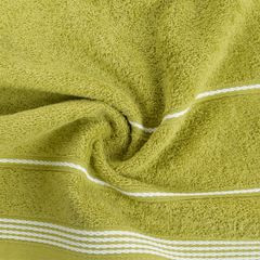 Ręcznik kąpielowy MIRA ze stębnowaną bordiurą Eurofirany - 50 x 90 cm - oliwkowy 5