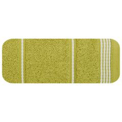 Ręcznik kąpielowy MIRA ze stębnowaną bordiurą Eurofirany - 70 x 140 cm - oliwkowy 2