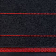 Ręcznik MIRA ze stębnowaną bordiurą Eurofirany - 30 x 50 cm - czarny 9
