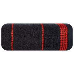 Ręcznik MIRA ze stębnowaną bordiurą Eurofirany - 30 x 50 cm - czarny 2