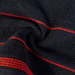 Ręcznik MIRA ze stębnowaną bordiurą Eurofirany - 30 x 50 cm - czarny 5