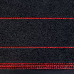 Ręcznik kąpielowy MIRA ze stębnowaną bordiurą Eurofirany - 50 x 90 cm - czarny 4