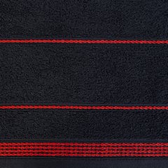 Ręcznik kąpielowy MIRA ze stębnowaną bordiurą Eurofirany - 70 x 140 cm - czarny 10