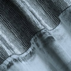 Evelyne stalowa zasłona welwetowa ze strukturalną aplikacją na przelotkach 140x250 cm EUROFIRANY - 140 x 250 cm - stalowy 2