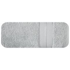 Ręcznik kąpielowy DANIEL z delikatna bordiurą Eurofirany - 50 x 90 cm - srebrny 2