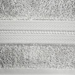Ręcznik kąpielowy DANIEL z delikatna bordiurą Eurofirany - 50 x 90 cm - srebrny 4