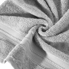 Ręcznik kąpielowy DANIEL z delikatna bordiurą Eurofirany - 50 x 90 cm - srebrny 5