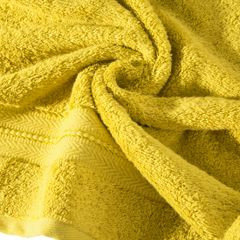 Ręcznik kąpielowy DANIEL z delikatna bordiurą Eurofirany - 50 x 90 cm - musztardowy 5