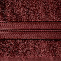 Ręcznik kąpielowy DANIEL z delikatna bordiurą Eurofirany - 50 x 90 cm - bordowy 4