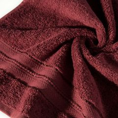 Ręcznik kąpielowy DANIEL z delikatna bordiurą Eurofirany - 50 x 90 cm - bordowy 5