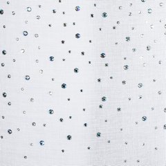 Dekoracja okienna MADIE z etaminy z pasem kryształków Eurofirany - 140 x 250 cm - biały 3