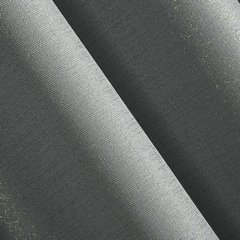 KIRA srebrna zasłona o strukturze płótna ze złotym nadrukiem 140x250 cm na przelotkach - 140 x 250 cm - szary 2