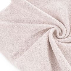 Gładki ręcznik kąpielowy z bawełny Eurofirany - 50 x 90 cm - pudrowy róż 5