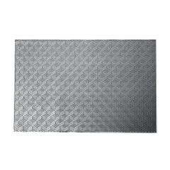 Ażurowa podkładka stołowa srebrna wzór geometryczny 45x30 cm - 45 X 30 cm - srebrny 1