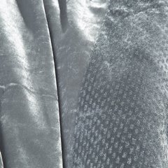 Welwetowa narzuta z błyszczącą nitką 170x210 - 170 x 210 cm - srebrny 6