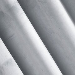 Zasłona jasnosrebrna PIERRE z gładkiego welwetu Eurofirany - 140 x 250 cm - jasnoszary 2