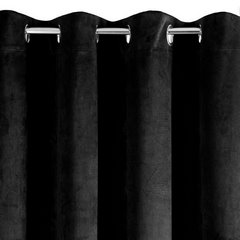 Zasłona czarna PIERRE z gładkiego welwetu Eurofirany - 140 x 250 cm - czarny 4