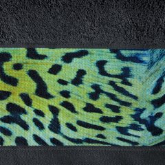 Ręcznik kąpielowy - mój wybór Eva Minge - grafit i zwierzęcy wzór 50x90 cm - 50 X 90 cm - stalowy 7