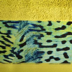 Ręcznik kąpielowy - mój wybór Eva Minge - musztardowy i zwierzęcy wzór 70x140 cm - 70 X 140 cm - musztardowy 6