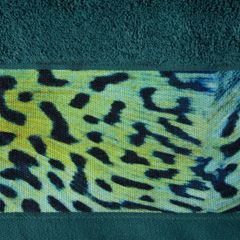 Ręcznik kąpielowy - mój wybór Eva Minge - turkus i zwierzęcy wzór 50x90 cm - 50 X 90 cm - turkusowy 4