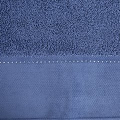 Ręcznik łazienkowy KARINA z szenilem i cyrkoniami Eva Minge Eurofirany - 50 x 90 cm - niebieski 7