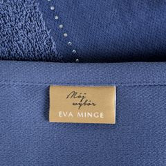 Ręcznik łazienkowy KARINA z szenilem i cyrkoniami Eva Minge Eurofirany - 50 x 90 cm - niebieski 5