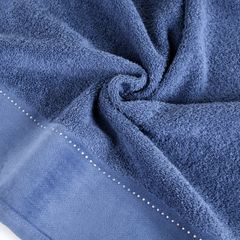 Ręcznik łazienkowy KARINA z szenilem i cyrkoniami Eva Minge Eurofirany - 50 x 90 cm - niebieski 6