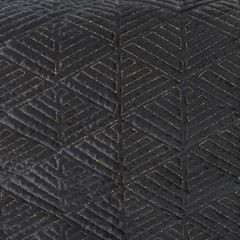Narzuta czarna DENIZ pikowana z matowego welwetu Eva Minge - 220 x 240 cm - czarny 4