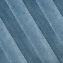 RIA NIEBIESKA ZASŁONA Z MATOWEGO WELWETU NA TAŚMIE MARSZCZĄCEJ 140x270 cm EUROFIRANY DIVA LINE - 140 x 270 cm - niebieski 5