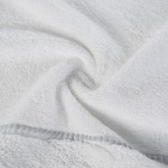 Ręcznik bawełniany MARI z bordiurą z welwetu Eurofirany - 50 x 90 cm - biały 5