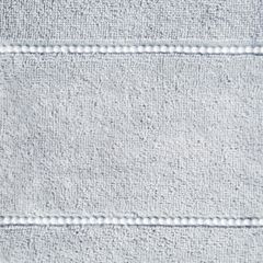 Ręcznik bawełniany srebrny MARI z bordiurą z welwetu 70x140 cm Eurofirany o gramaturze 500 g/m2 - 70 x 140 cm - srebrny 4