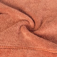 Ręcznik bawełniany MARI z bordiurą z welwetu Eurofirany - 50 x 90 cm - pomarańczowy 10