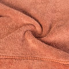 Ręcznik bawełniany MARI z bordiurą z welwetu Eurofirany - 50 x 90 cm - pomarańczowy 5
