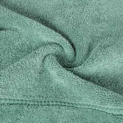 Ręcznik bawełniany ciemny zielony MARI z bordiurą z welwetu 70x140 cm Eurofirany o gramaturze 500 g/m2 - 70 x 140 cm - zielony 10