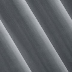 ADELLE stalowa zasłona z matowego welwetu na przelotkach 140x250 EUROFIRANY DIVA LINE - 140 x 250 cm - stalowy 2