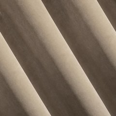 ADELLE jasna brązowa zasłona z matowego welwetu na taśmie 140x270 cm EUROFIRANY DIVA LINE - 140 x 270 cm - jasnobrązowy 2