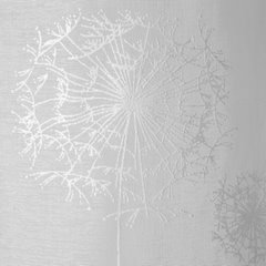 Dekoracja okienna SABINE w srebrne dmuchawce na przelotkach Eurofirany - 140 x 250 cm - biały 3