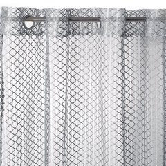 Firana AIDEN o strukturze siatki Eurofirany - 140 x 250 cm - srebrny 4