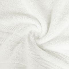 Ręcznik kąpielowy SESI z czesanej bawełny z bordiurą w pasy Eurofirany - 50 x 90 cm - kremowy 6