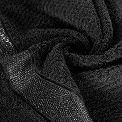 Ręcznik MILAN z błyszczącą bordiurą Eurofirany - 50 x 90 cm - czarny 6