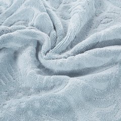 KALINA welewtowy ręcznik kąpielowy z żakardowym wzorem Eurofirany - 50 x 90 cm - srebrny 9
