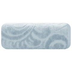 KALINA welewtowy ręcznik kąpielowy z żakardowym wzorem Eurofirany - 50 x 90 cm - srebrny 2