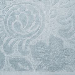 KALINA welewtowy ręcznik kąpielowy z żakardowym wzorem Eurofirany - 50 x 90 cm - srebrny 4