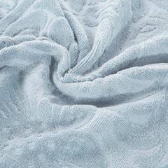 KALINA welewtowy ręcznik kąpielowy z żakardowym wzorem Eurofirany - 50 x 90 cm - srebrny 5