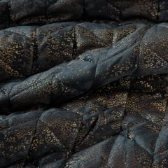 Narzuta czarna AGATA pikowana z błyszczącego welwetu Eurofirany - 220 x 240 cm - czarny 6